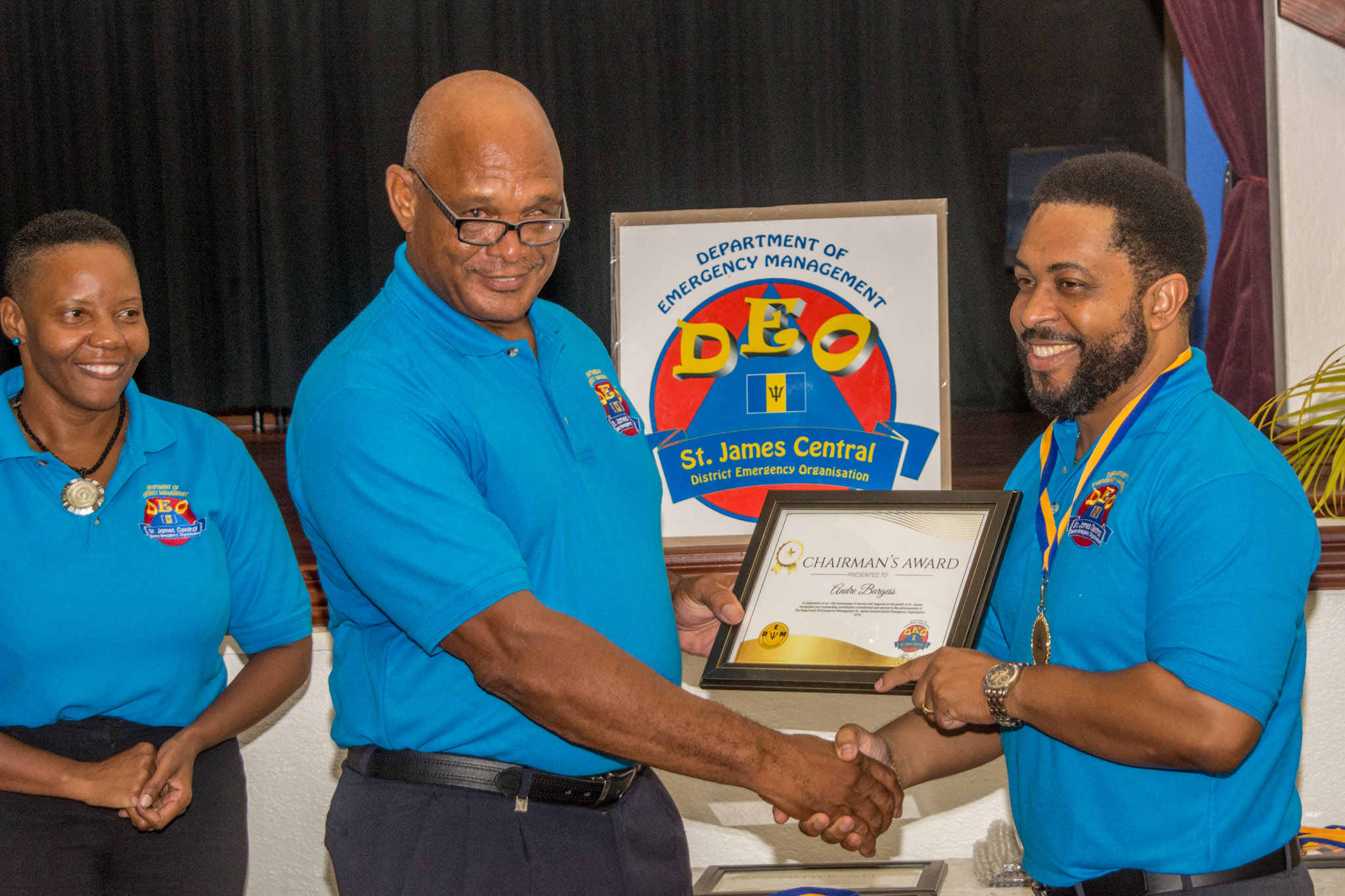 Andre Burgess receives the Chairman's Award