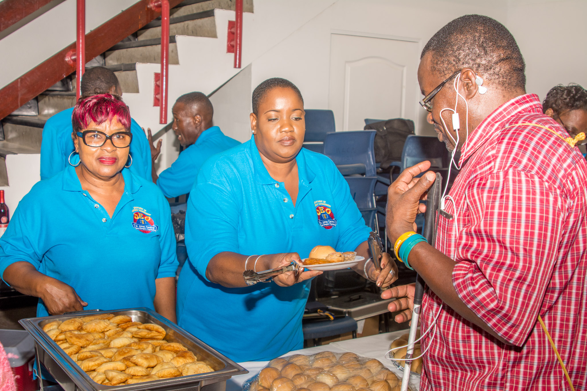 A member of the disabled committee being served