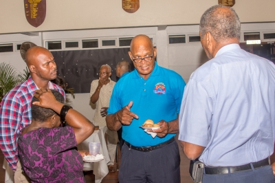 Chairman Brooks mingles with invited guests